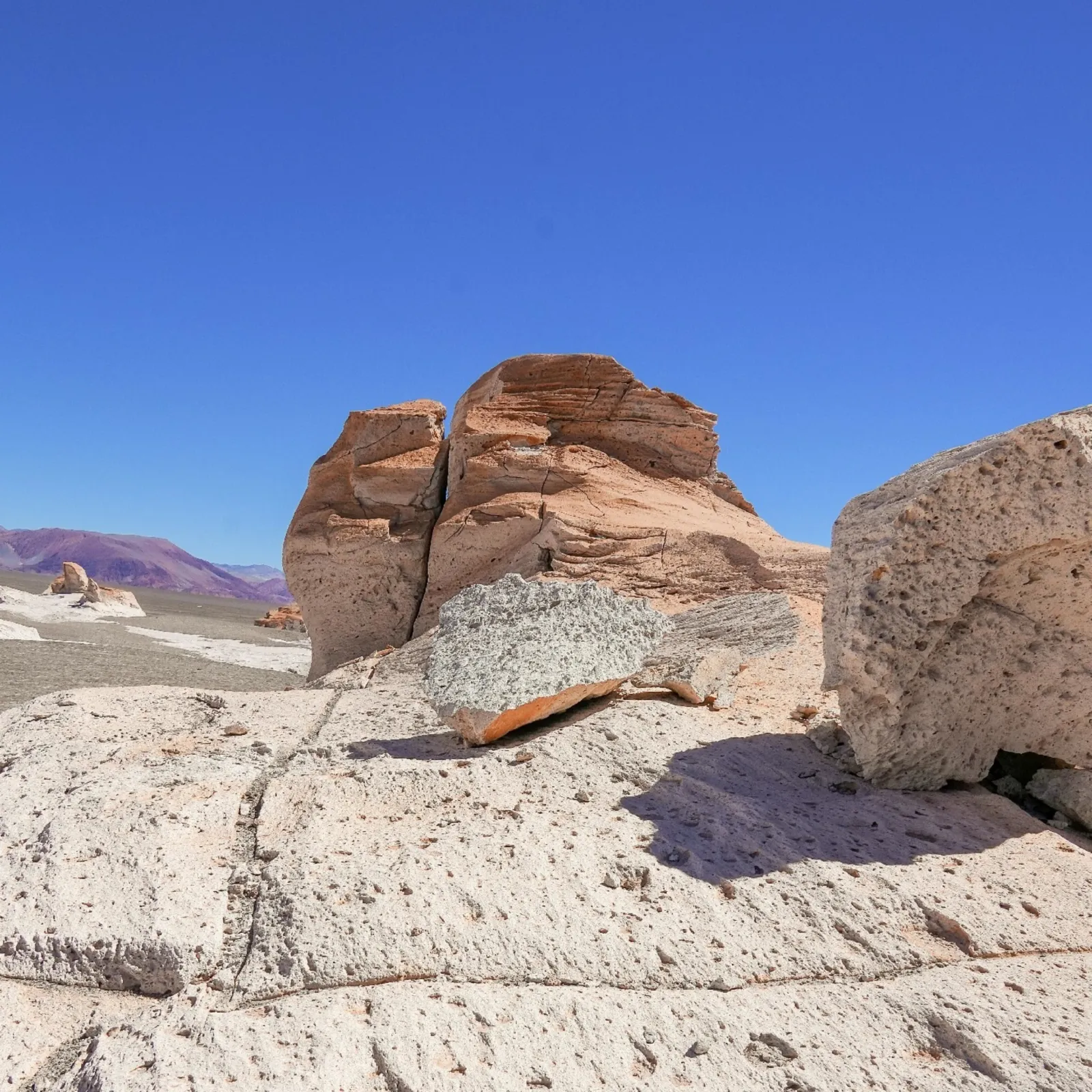 Formaciones de piedra pómez esculpidas por el viento en el Campo de Piedra Pómez